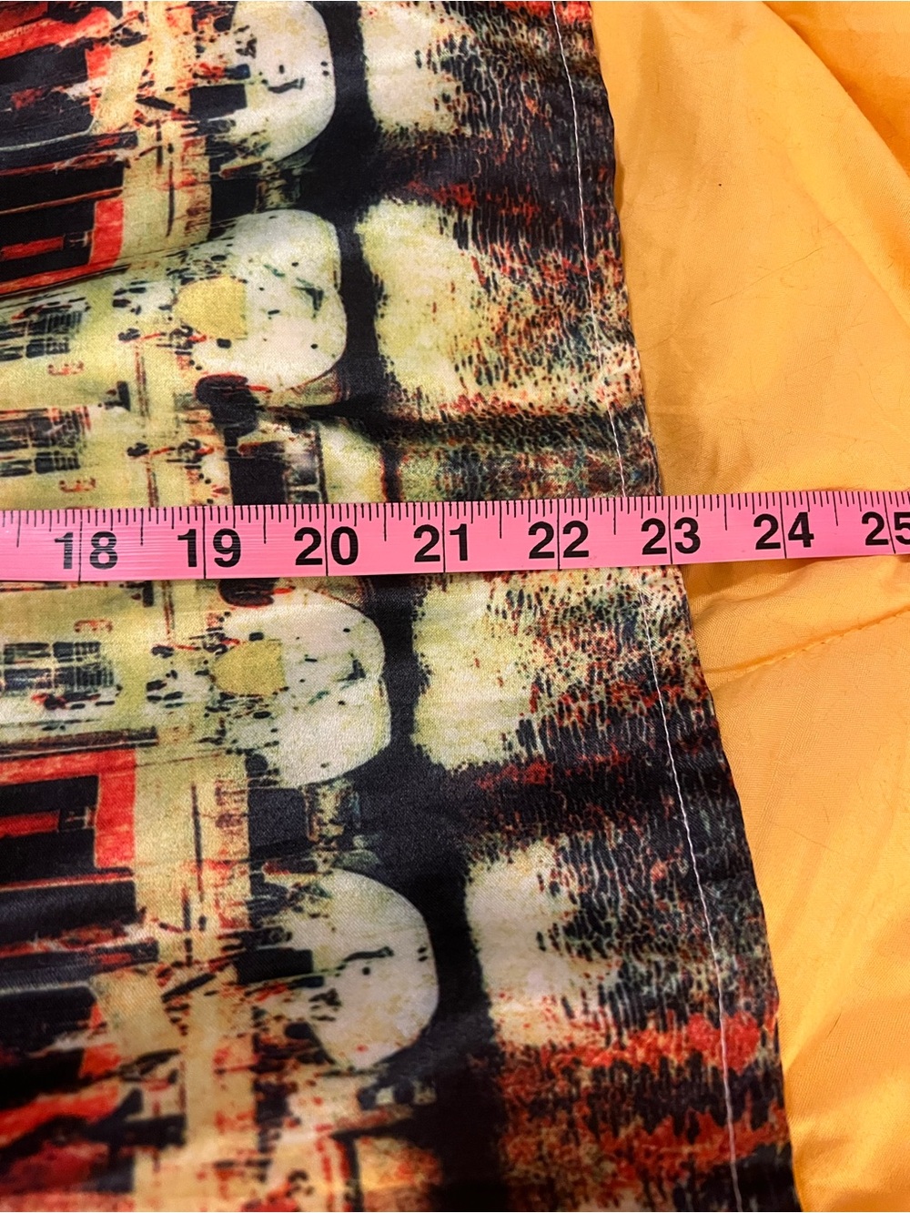 Artsy Women's Full A-Line Knee Length Skirt Multicolor City Graphic Print Zip - Picture 7 of 9